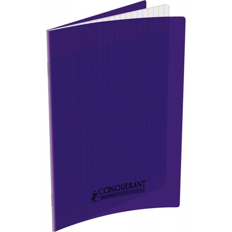 Piqûre 32 pages 17x22 seyès 90g couverture polypropylène